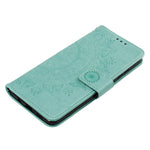 Imprint Flower Leather Wallet Phone Casing for Xiaomi Redmi Note 8 Pro