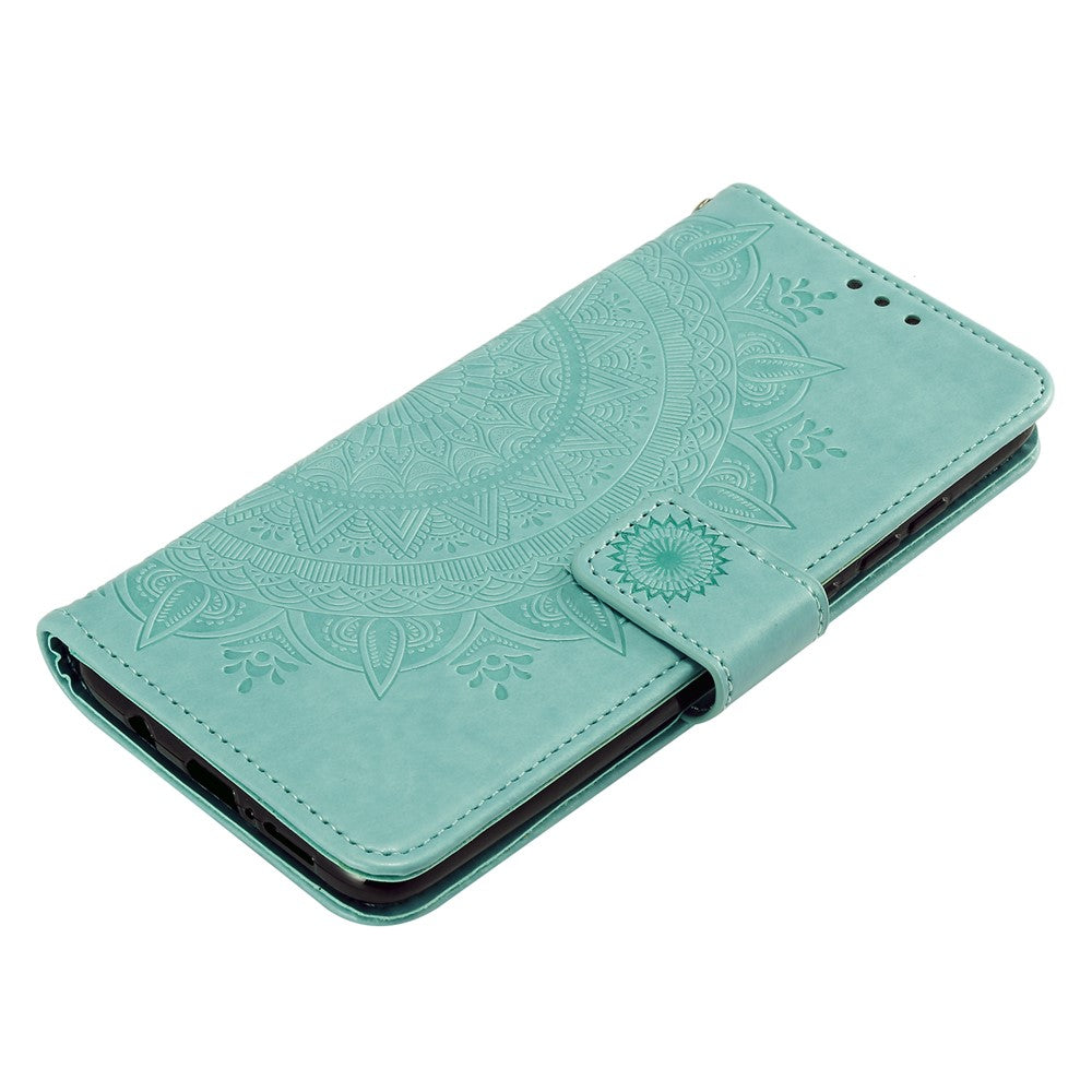 Imprint Flower Leather Wallet Phone Casing for Xiaomi Redmi Note 8 Pro