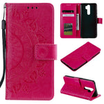 Imprint Flower Leather Wallet Phone Casing for Xiaomi Redmi Note 8 Pro