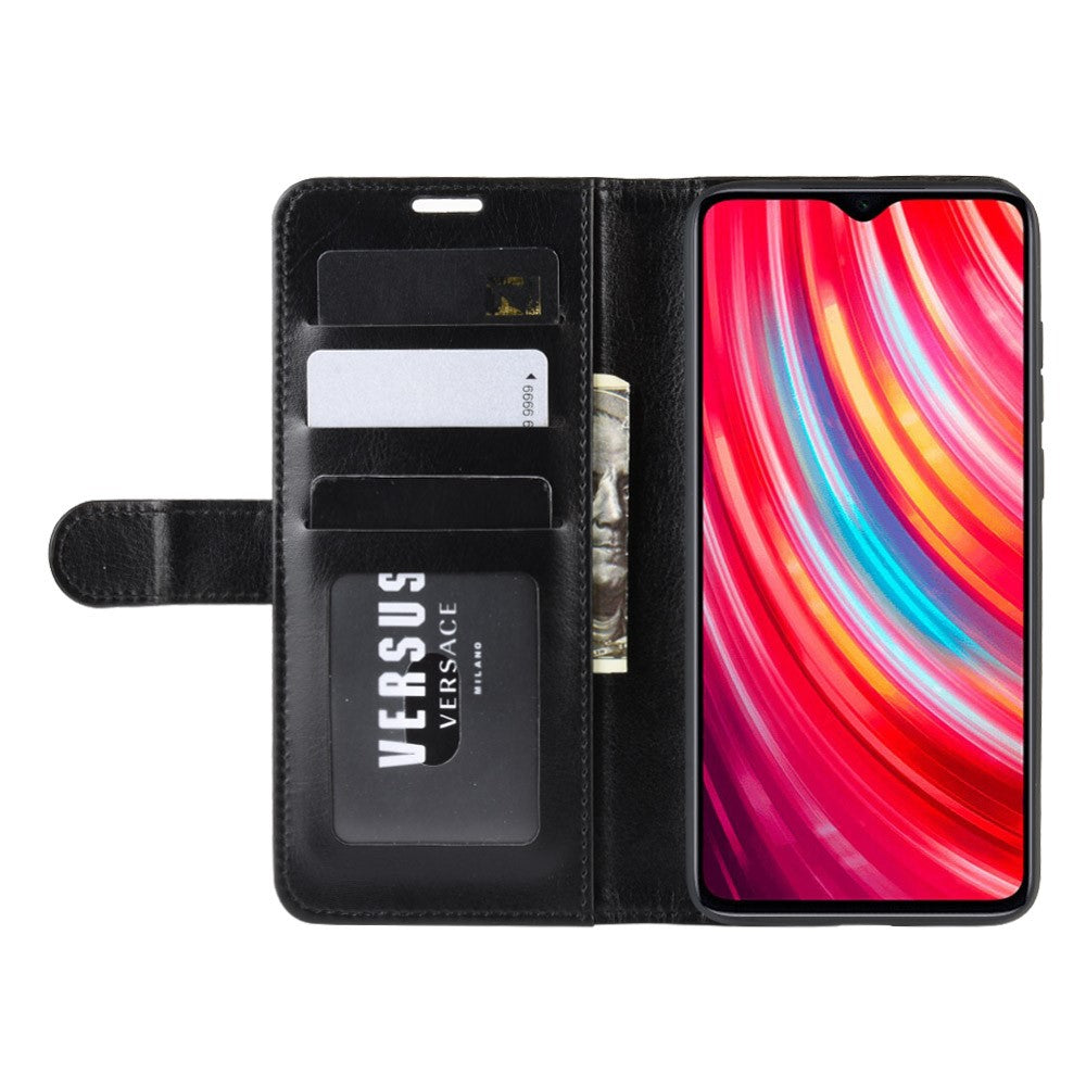 Crazy Horse Texture Leather Stand Wallet Phone Cover for Xiaomi Redmi Note 8 Pro