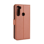 Litchi Skin Leather Wallet Stand Phone Case for Xiaomi Redmi Note 8 (2019 / 2021)