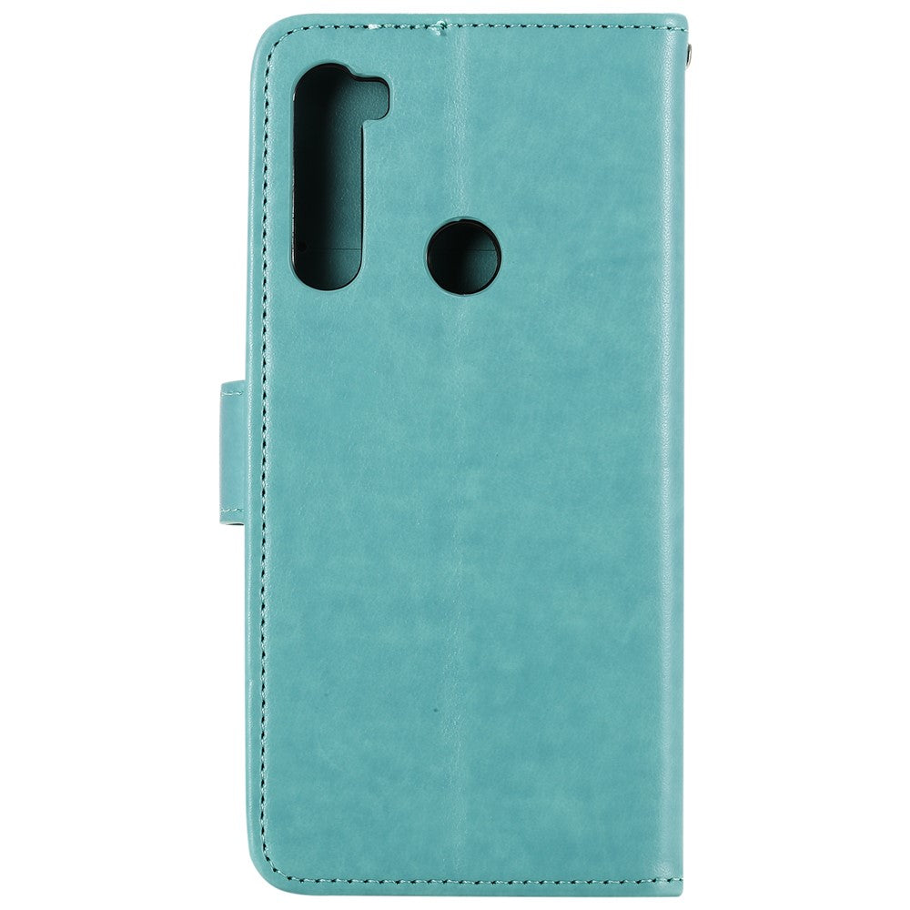 Imprint Flower Pattern Leather Wallet Stand Mobile Cover Case for Xiaomi Redmi Note 8