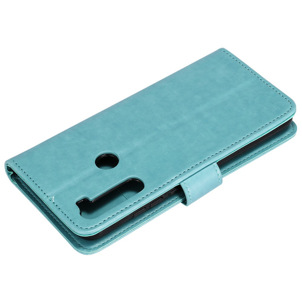 Imprint Flower Pattern Leather Wallet Stand Mobile Cover Case for Xiaomi Redmi Note 8