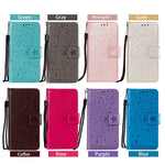 Imprint Flower Pattern Leather Wallet Stand Mobile Cover Case for Xiaomi Redmi Note 8