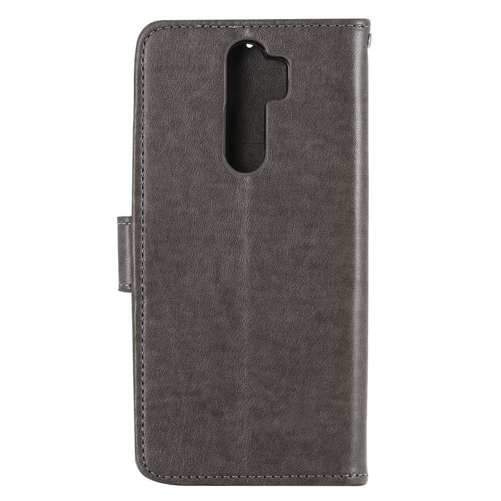 Imprint Sakura Cat Leather Covering with Card Slots for Xiaomi Redmi Note 8 Pro