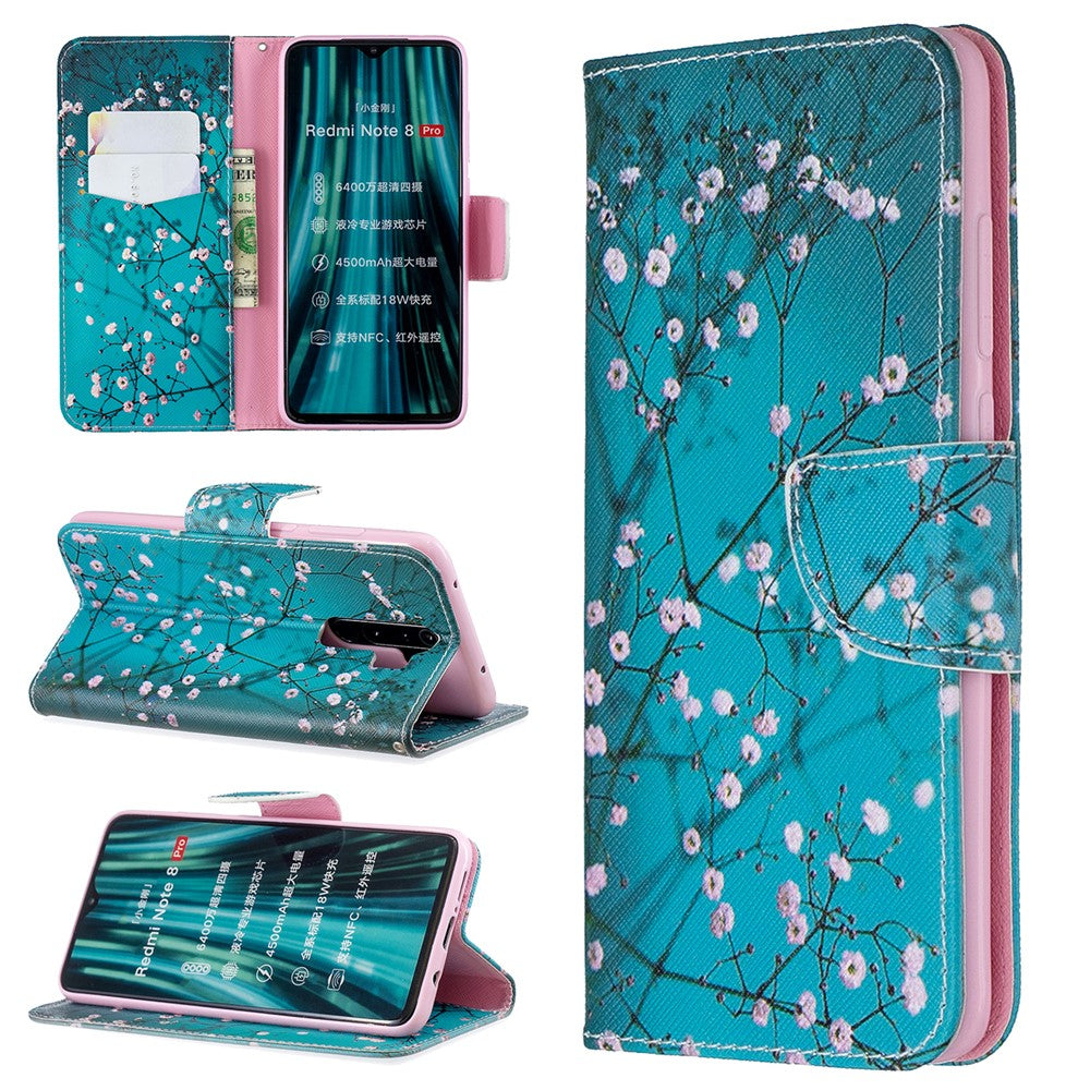 Pattern Printing Leather Wallet Case for Xiaomi Redmi Note 8 Pro