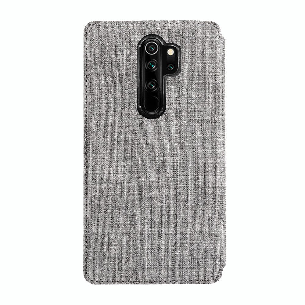 VILI DMX Cross Texture PU Leather Stand Case with Card Slot for Xiaomi Redmi Note 8 Pro