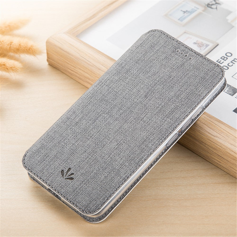 VILI DMX Cross Texture PU Leather Stand Case with Card Slot for Xiaomi Redmi Note 8 Pro