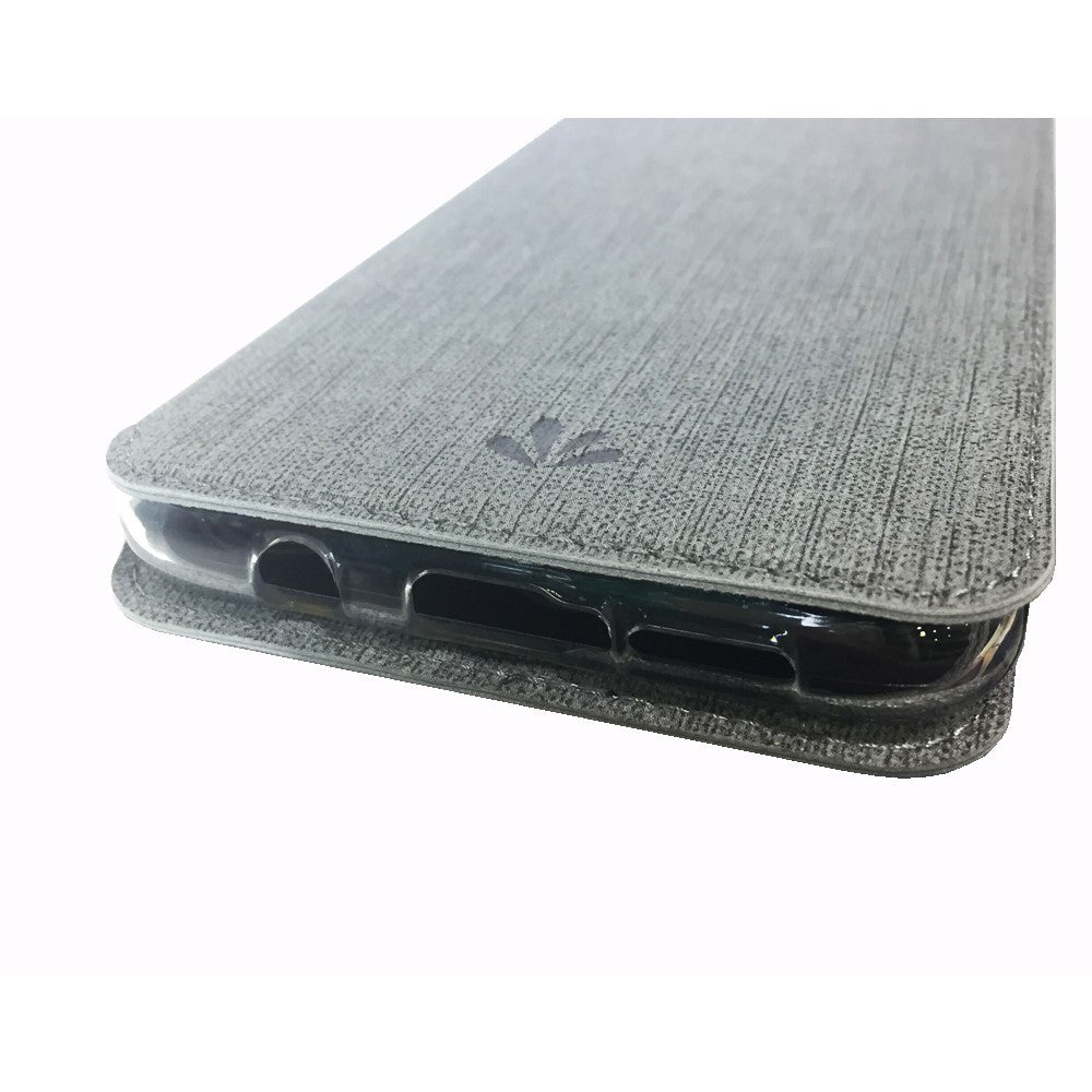 VILI DMX Cross Texture PU Leather Stand Case with Card Slot for Xiaomi Redmi Note 8 Pro