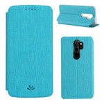 VILI DMX Cross Texture PU Leather Stand Case with Card Slot for Xiaomi Redmi Note 8 Pro
