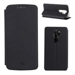VILI DMX Cross Texture PU Leather Stand Case with Card Slot for Xiaomi Redmi Note 8 Pro