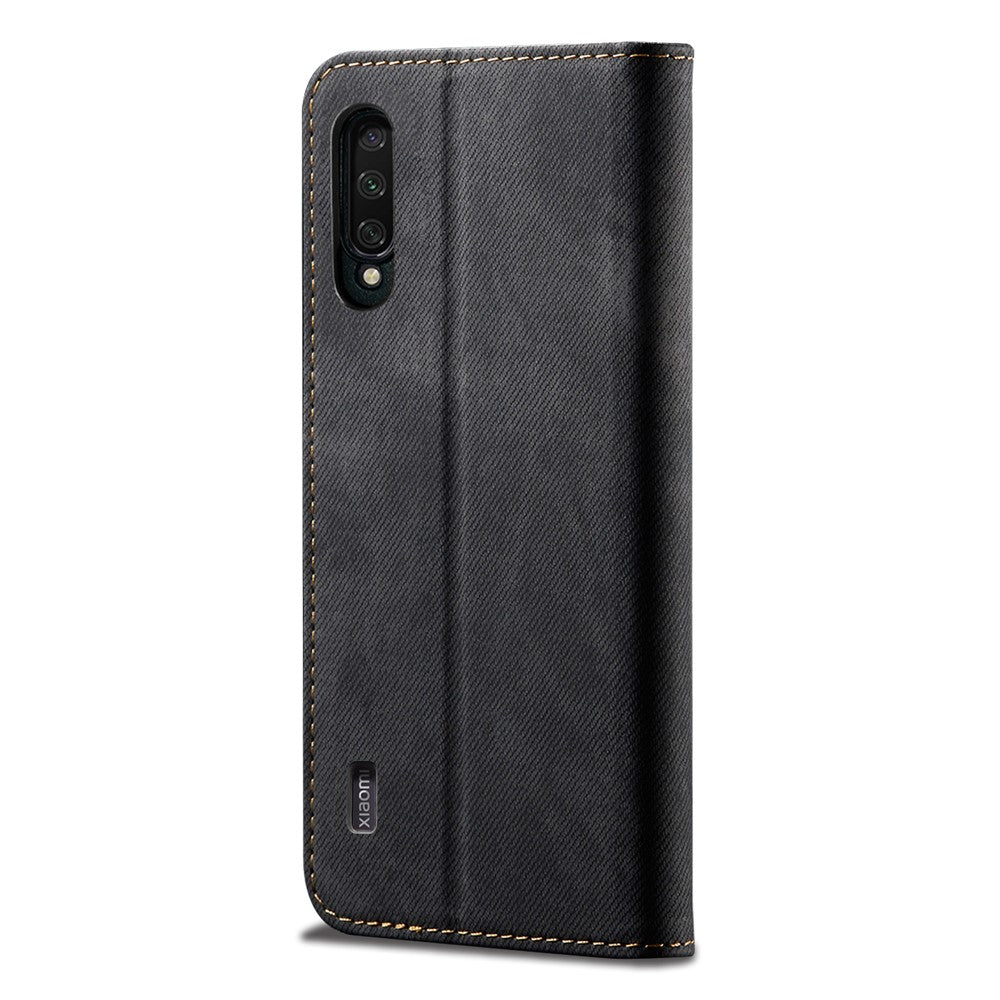 Jeans Cloth Texture Retro Style Flip Leather Phone Casing for Xiaomi Mi CC9e/Mi A3