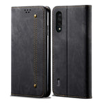 Jeans Cloth Texture Retro Style Flip Leather Phone Casing for Xiaomi Mi CC9e/Mi A3