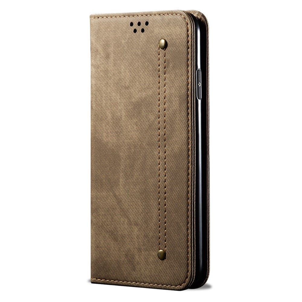 Retro Style Jeans Cloth Leather Stand Case with Card Slots for Xiaomi Mi 9