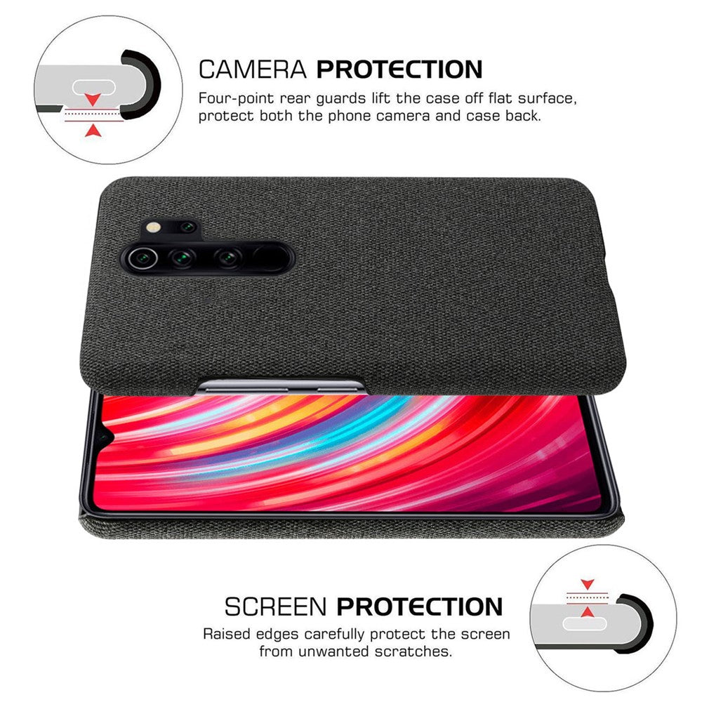 Cloth + PC Mobile Protective Phone Case Cover for Xiaomi Redmi Note 8 Pro