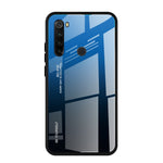 Gradient Color Tempered Glass + PC + TPU Combo Case for Xiaomi Redmi Note 8T
