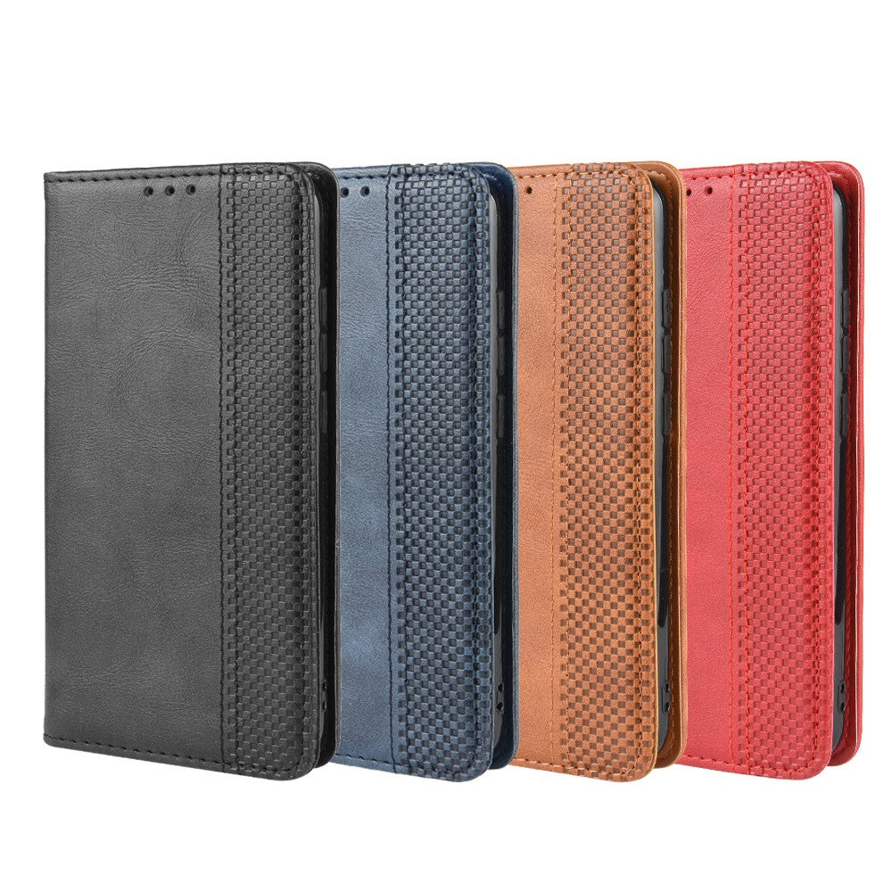 Retro Auto-absorbed Leather Casing Cover for Xiaomi Redmi Note 8T