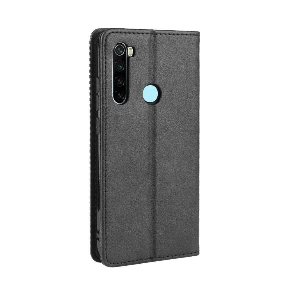 Retro Auto-absorbed Leather Casing Cover for Xiaomi Redmi Note 8T
