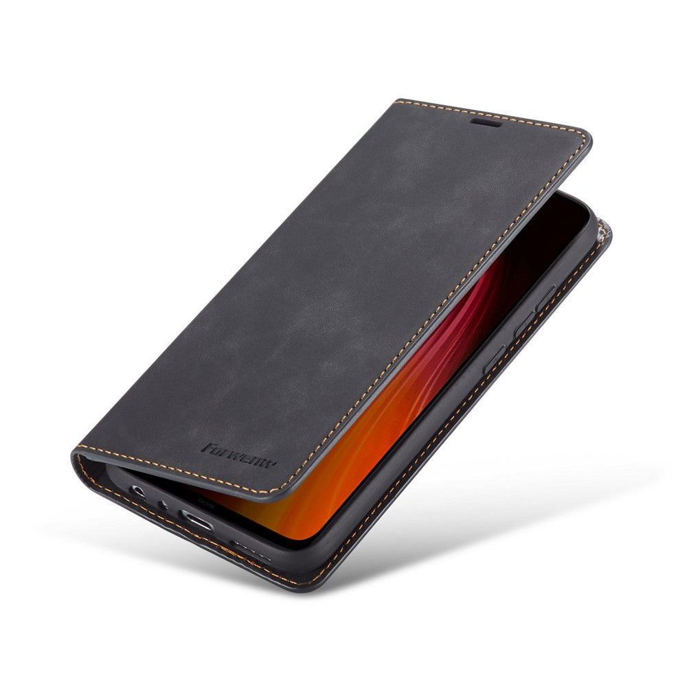 FORWENW Fantasy Series Auto-absorbed Silky Touch Leather Stand Case for Xiaomi Redmi Note 8