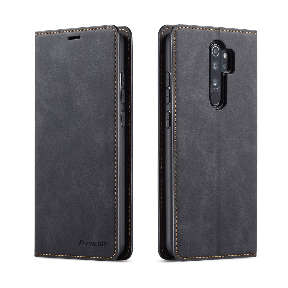 FORWENW Fantasy Series Auto-absorbed Silky Touch Leather Case for Xiaomi Redmi Note 8 Pro