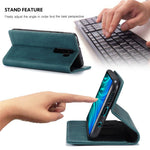 CASEME 013 Series Auto-absorbed Leather Wallet Stand Case Phone Shell for Xiaomi Redmi Note 8 Pro