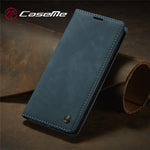 CASEME 013 Series Auto-absorbed Leather Wallet Stand Case Phone Shell for Xiaomi Redmi Note 8 Pro