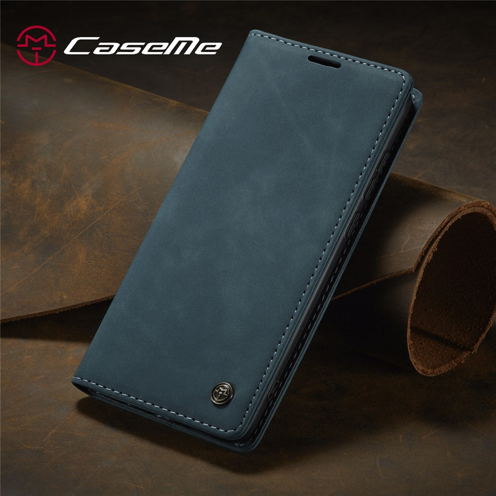 CASEME 013 Series Auto-absorbed Leather Wallet Stand Case Phone Shell for Xiaomi Redmi Note 8 Pro