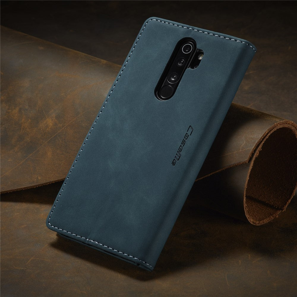 CASEME 013 Series Auto-absorbed Leather Wallet Stand Case Phone Shell for Xiaomi Redmi Note 8 Pro
