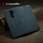 CASEME 013 Series Auto-absorbed Leather Wallet Stand Case Phone Shell for Xiaomi Redmi Note 8 Pro