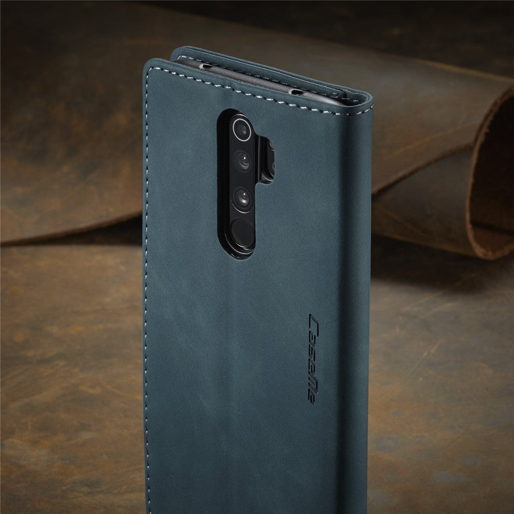 CASEME 013 Series Auto-absorbed Leather Wallet Stand Case Phone Shell for Xiaomi Redmi Note 8 Pro