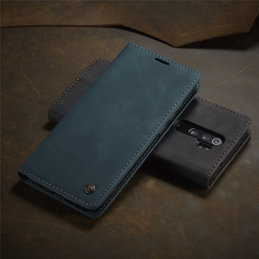 CASEME 013 Series Auto-absorbed Leather Wallet Stand Case Phone Shell for Xiaomi Redmi Note 8 Pro