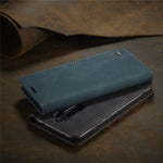 CASEME 013 Series Auto-absorbed Leather Wallet Stand Case Phone Shell for Xiaomi Redmi Note 8 Pro