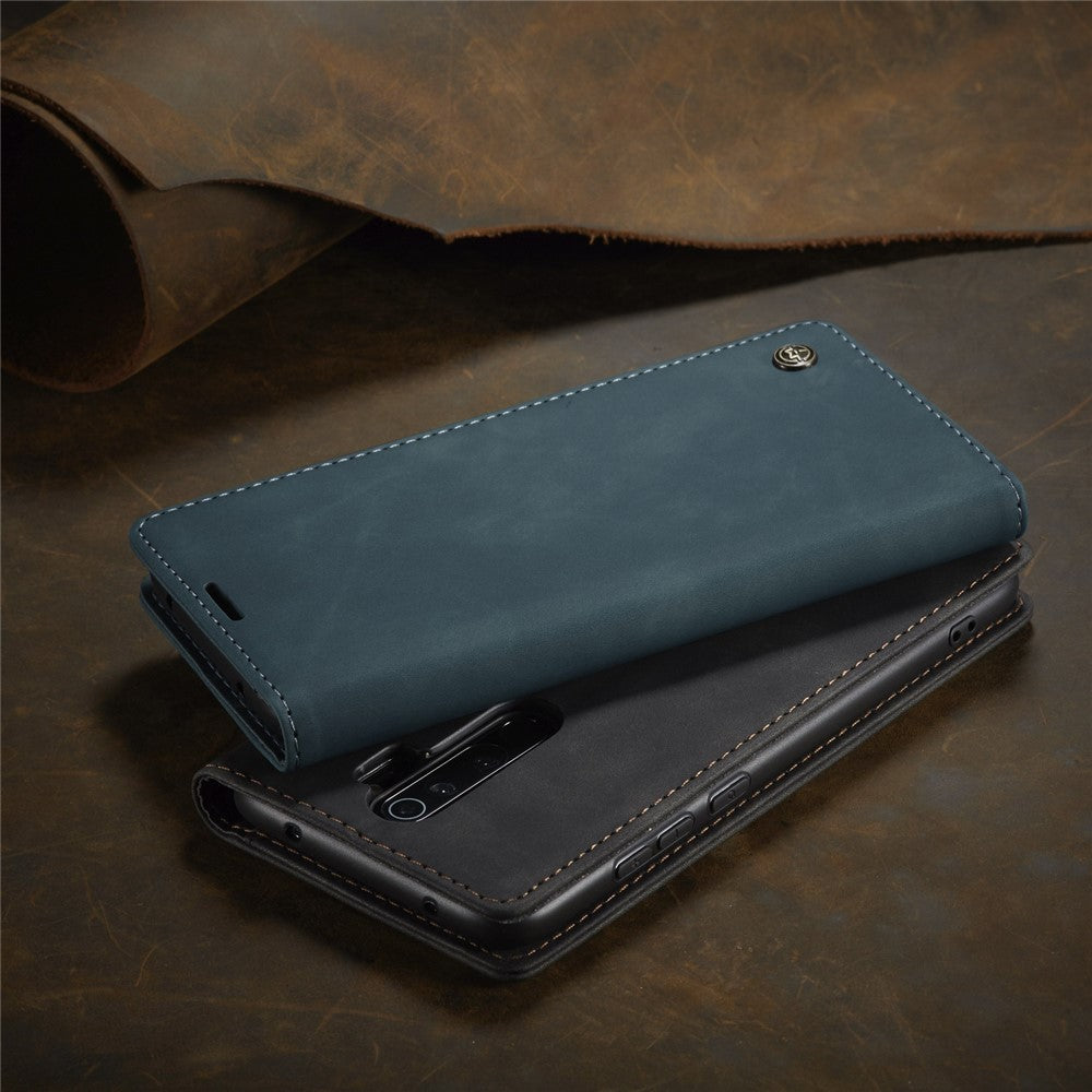 CASEME 013 Series Auto-absorbed Leather Wallet Stand Case Phone Shell for Xiaomi Redmi Note 8 Pro