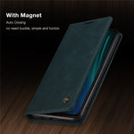 CASEME 013 Series Auto-absorbed Leather Wallet Stand Case Phone Shell for Xiaomi Redmi Note 8 Pro