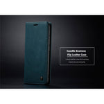 CASEME 013 Series Auto-absorbed Leather Wallet Stand Case Phone Shell for Xiaomi Redmi Note 8 Pro