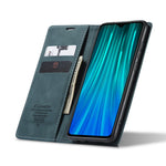 CASEME 013 Series Auto-absorbed Leather Wallet Stand Case Phone Shell for Xiaomi Redmi Note 8 Pro