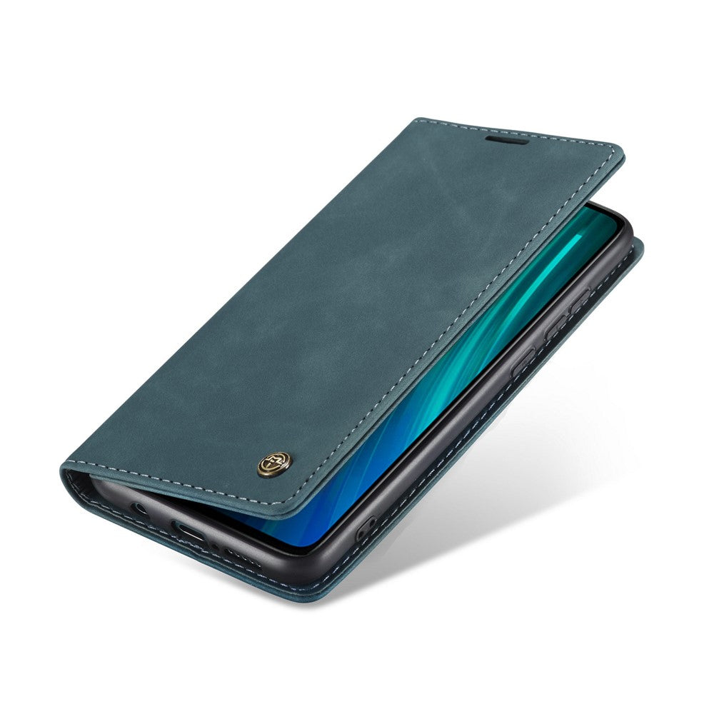 CASEME 013 Series Auto-absorbed Leather Wallet Stand Case Phone Shell for Xiaomi Redmi Note 8 Pro