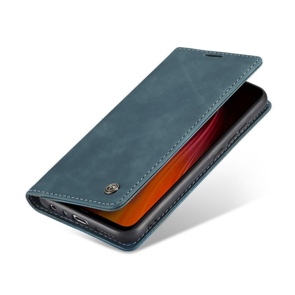 CASEME 013 Series Auto-absorbed Leather Wallet Stand Phone Covering Case for Xiaomi Redmi Note 8