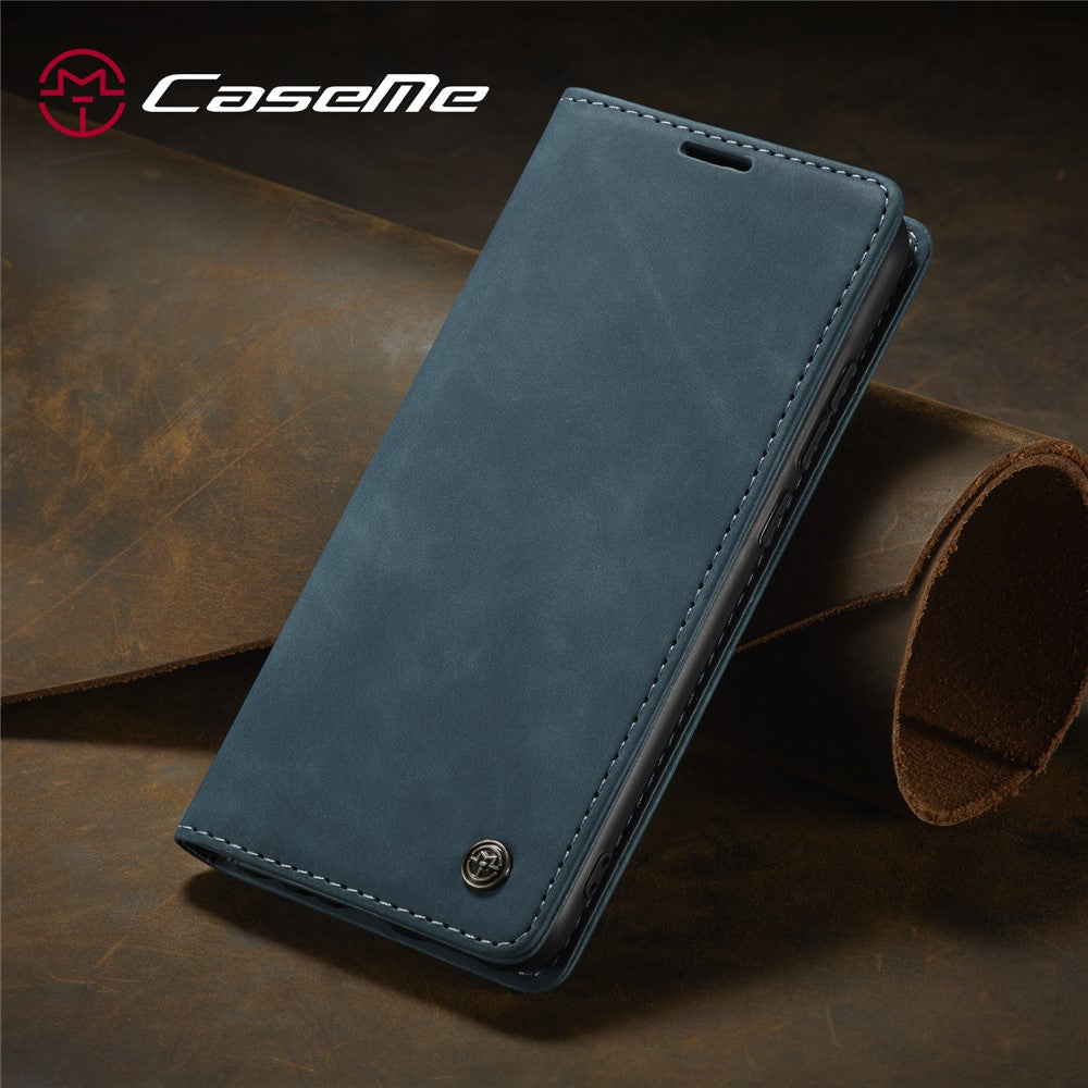 CASEME 013 Series Auto-absorbed Leather Wallet Stand Phone Covering Case for Xiaomi Redmi Note 8