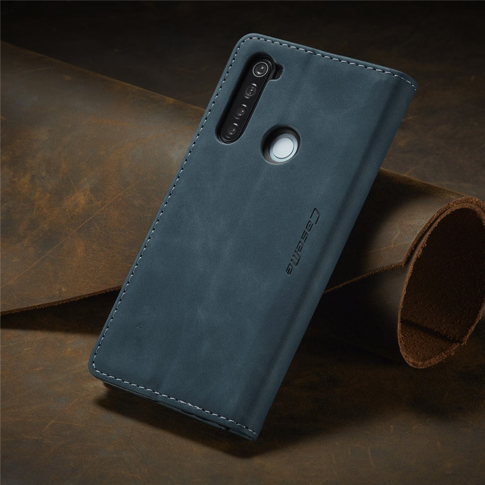 CASEME 013 Series Auto-absorbed Leather Wallet Stand Phone Covering Case for Xiaomi Redmi Note 8