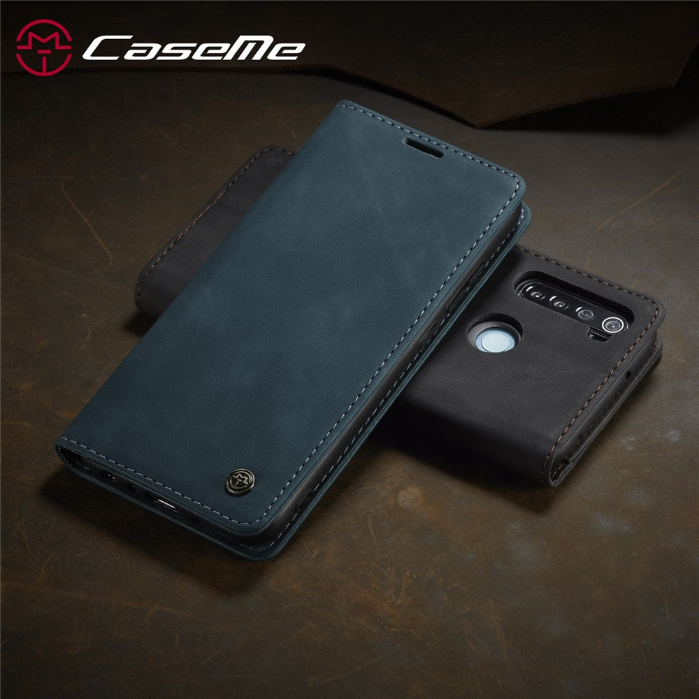CASEME 013 Series Auto-absorbed Leather Wallet Stand Phone Covering Case for Xiaomi Redmi Note 8