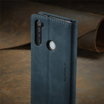 CASEME 013 Series Auto-absorbed Leather Wallet Stand Phone Covering Case for Xiaomi Redmi Note 8