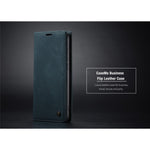 CASEME 013 Series Auto-absorbed Leather Wallet Stand Phone Covering Case for Xiaomi Redmi Note 8