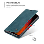 CASEME 013 Series Auto-absorbed Leather Wallet Stand Phone Covering Case for Xiaomi Redmi Note 8