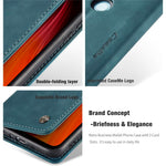 CASEME 013 Series Auto-absorbed Leather Wallet Stand Phone Covering Case for Xiaomi Redmi Note 8