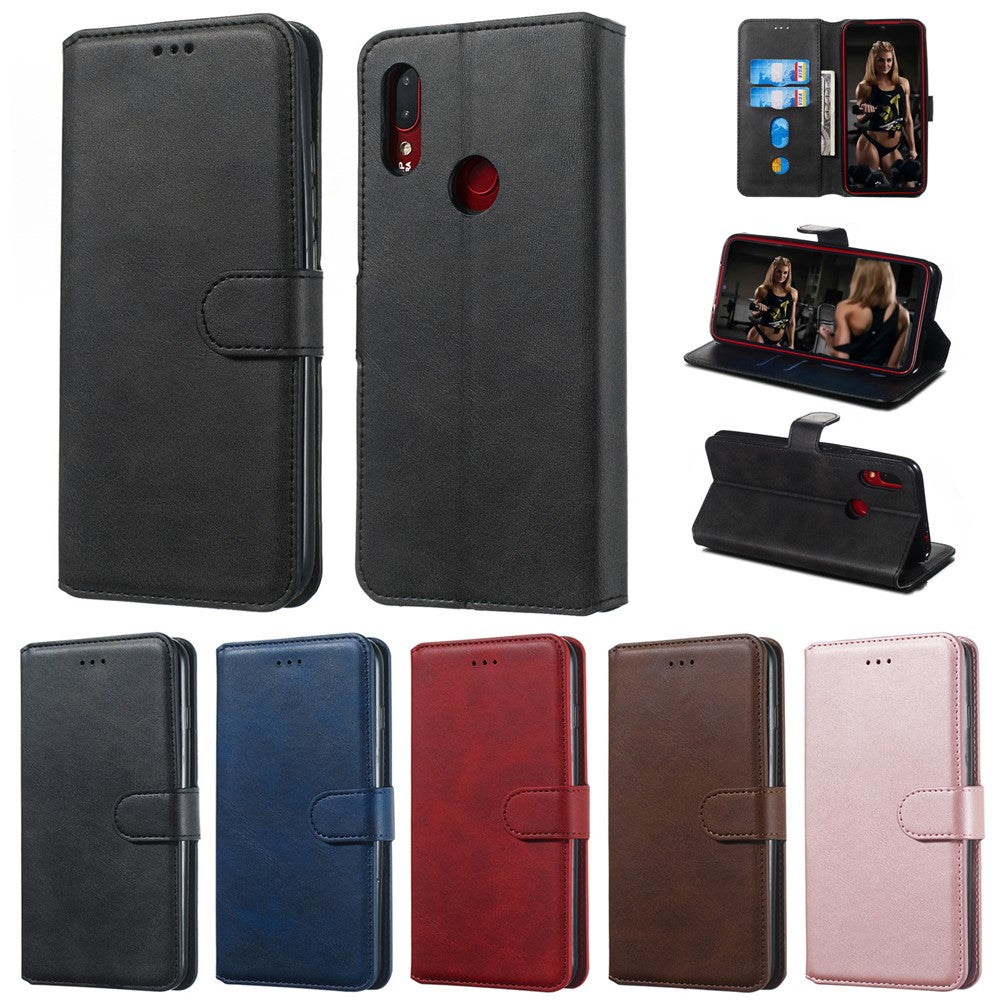 Leather Stand Phone Case with Card Slots for  Xiaomi Redmi Note 7/Note 7 Pro (India)/Note 7S