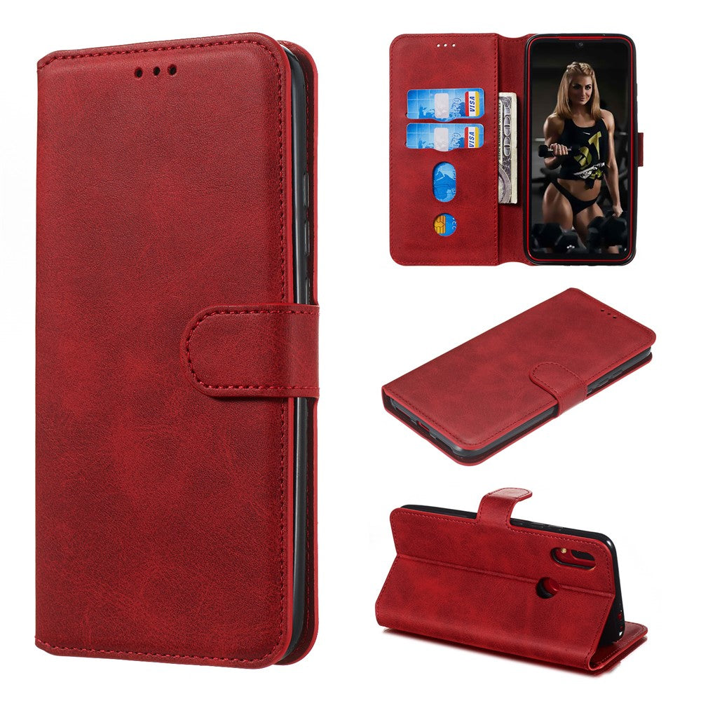 Leather Stand Phone Case with Card Slots for  Xiaomi Redmi Note 7/Note 7 Pro (India)/Note 7S