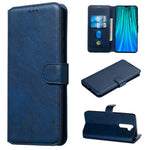 For Xiaomi Redmi Note 8 Pro Solid Color Wallet Magnetic Leather Cover