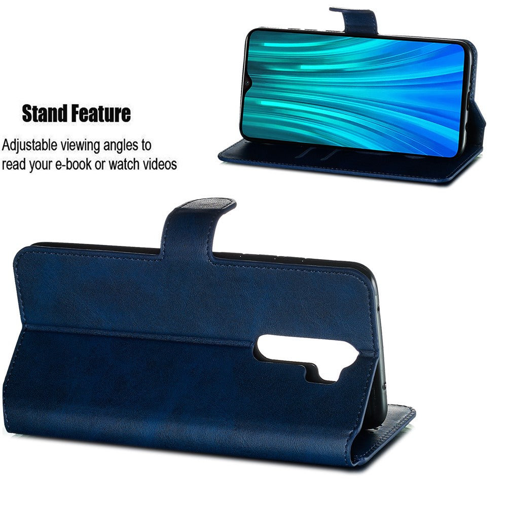 For Xiaomi Redmi Note 8 Pro Solid Color Wallet Magnetic Leather Cover
