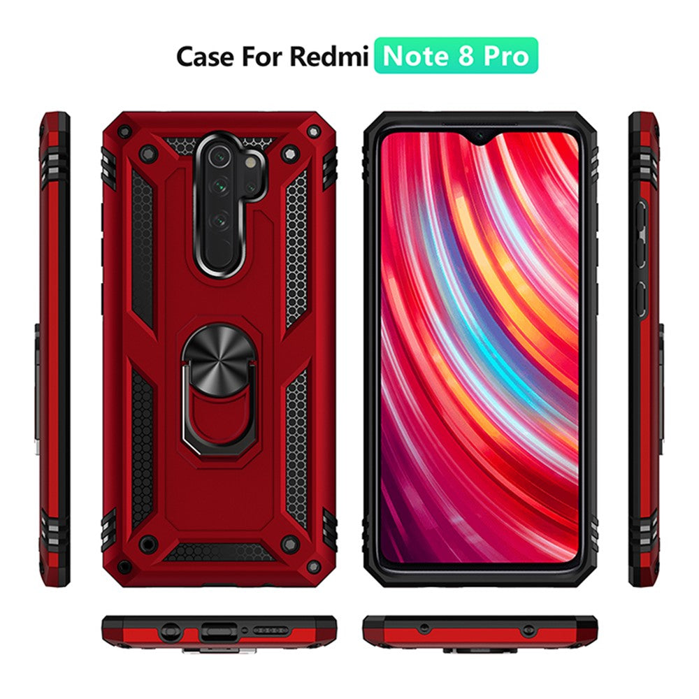 PC+TPU Kickstand Mobile Cover for Xiaomi Redmi Note 8 Pro